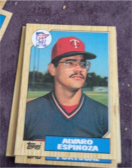 1987 Topps #529 Alvaro Espinoza — front