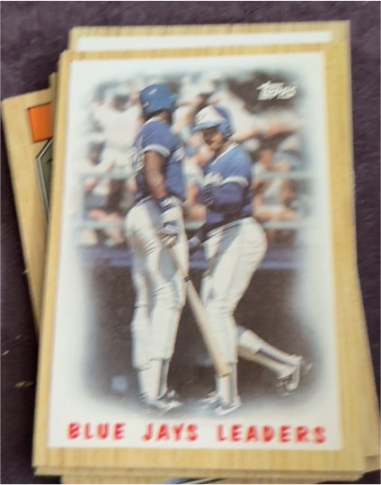 1987 Topps #106 Blue Jays Leaders George Bell/Jesse Barfield — front