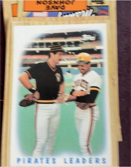 1987 Topps #131 Pirates Leaders Sid Bream Tony Pena — front