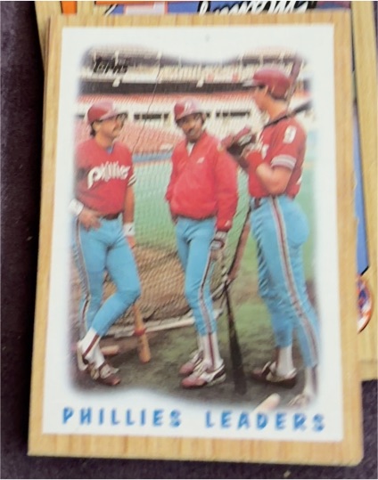 1987 Topps #481 Phillies Leaders — front