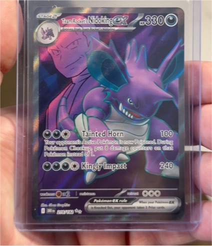 2025 Pokémon SV10 #216 Team Rocket's Nidoking ex — front