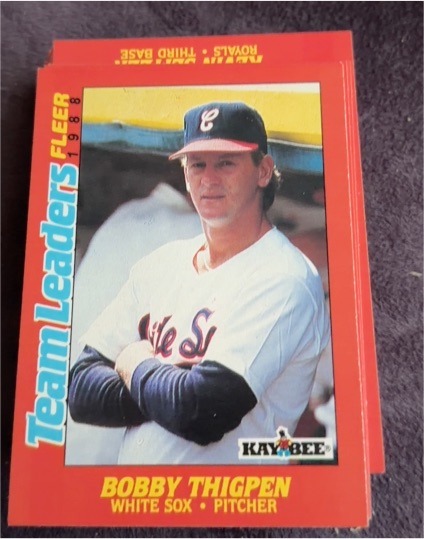 1988 Fleer Kay-Bee Team Leaders #42 Bobby Thigpen — front