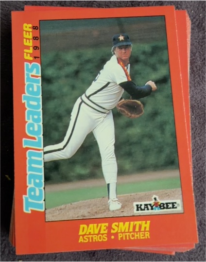 1988 Fleer Kay-Bee Team Leaders #37 Dave Smith — front