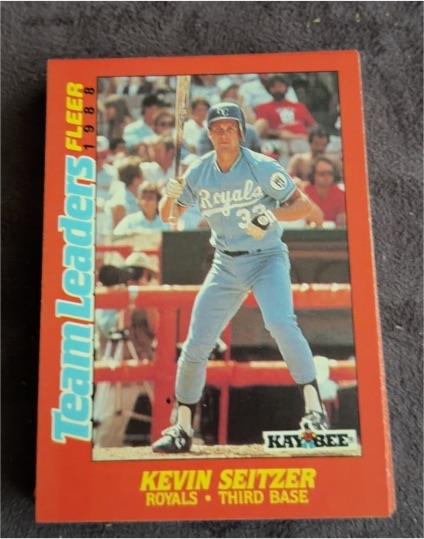 1988 Fleer Kay-Bee Team Leaders #36 Kevin Seitzer — front
