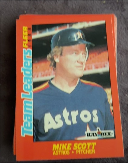 1988 Fleer Kay-Bee Team Leaders #35 Mike Scott — front