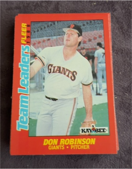 1988 Fleer Kay-Bee Team Leaders #31 Don Robinson — front