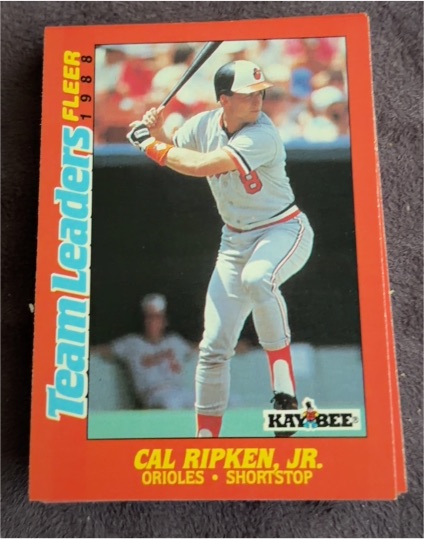 1988 Fleer Kay-Bee Team Leaders #30 Cal Ripken, Jr. — front
