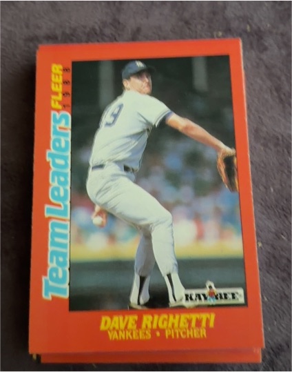 1988 Fleer Kay-Bee Team Leaders #29 Dave Righetti — front