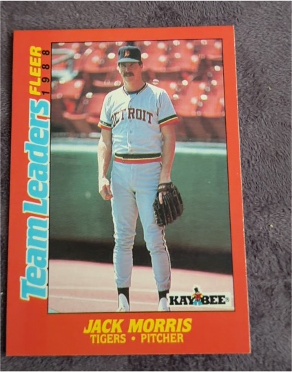 1988 Fleer Kay-Bee Team Leaders #23 Jack Morris — front