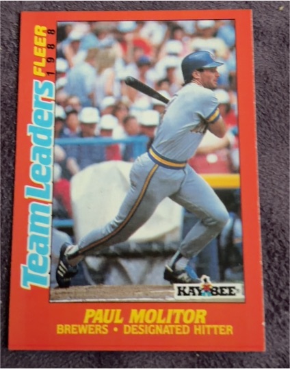 1988 Fleer Kay Bee #22 Paul Molitor — front