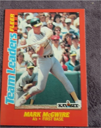 1988 Fleer Kay-Bee Team Leaders #21 Mark McGwire — front
