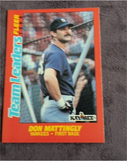 1988 Fleer Kay-Bee Team Leaders #19 Don Mattingly — front