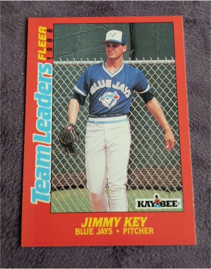 1988 Fleer Kay-Bee Team Leaders #17 Jimmy Key — front