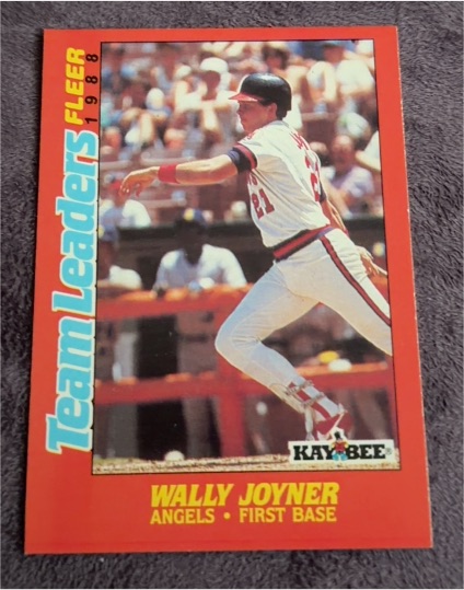 1988 Fleer Kay-Bee Team Leaders #16 Wally Joyner — front