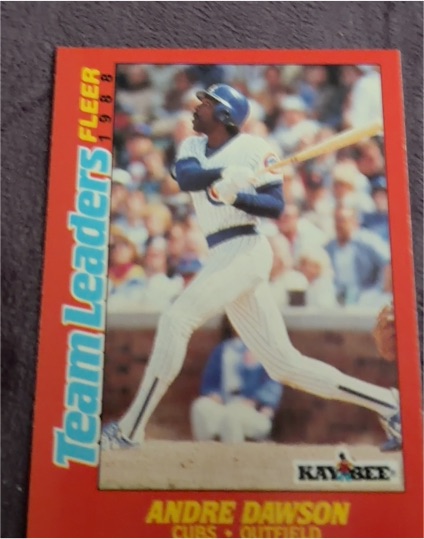 1988 Fleer Kay-Bee Team Leaders #7 Andre Dawson — front