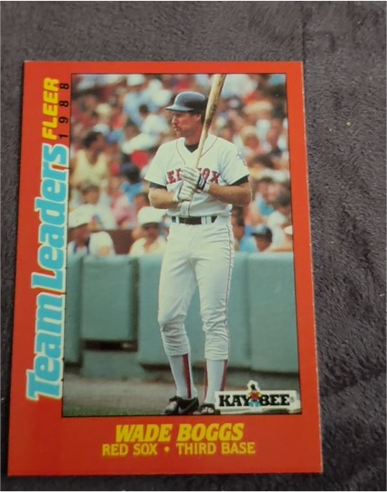 1988 Fleer Kay-Bee Team Leaders #2 Wade Boggs — front