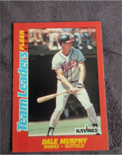 1988 Fleer Kay-Bee #24 Dale Murphy — front