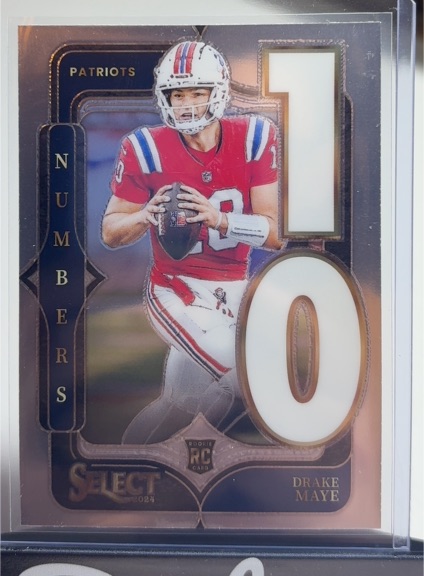 2024 Panini Select Numbers #20 Drake Maye — front
