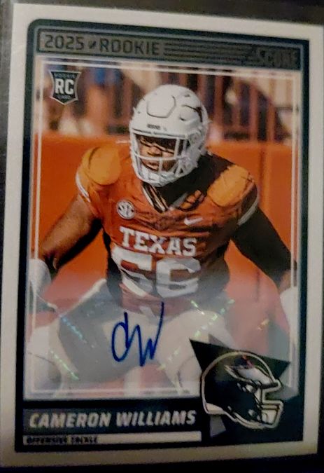 2025 Panini Score #66 Cameron Williams — front