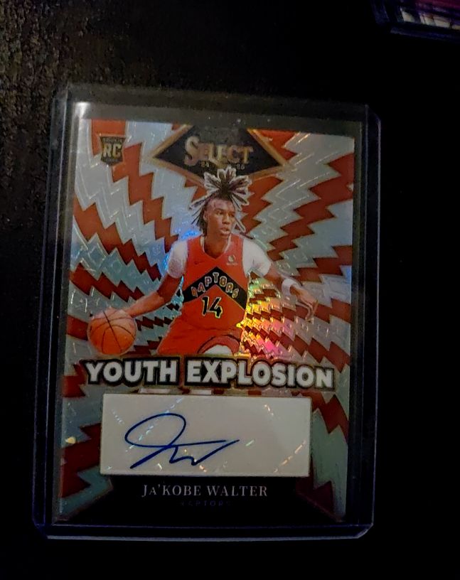 2024-25 Panini Select #YE-JKW Ja'Kobe Walter Youth Explosion Signatures RC Auto — front
