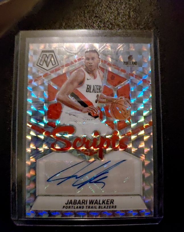 2023-24 Panini Mosaic Scripts #MS-WKR Jabari Walker — front