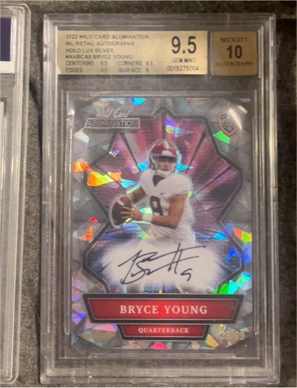 2022 Wild Card Aluminations #ANBC-A Bryce Young — front