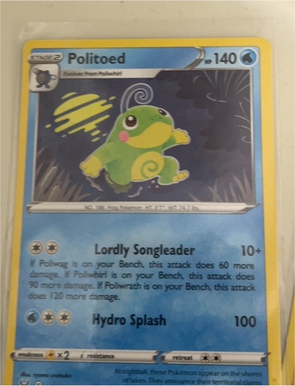 2022 Pokémon TCG Lost Origin #32 Politoed — front