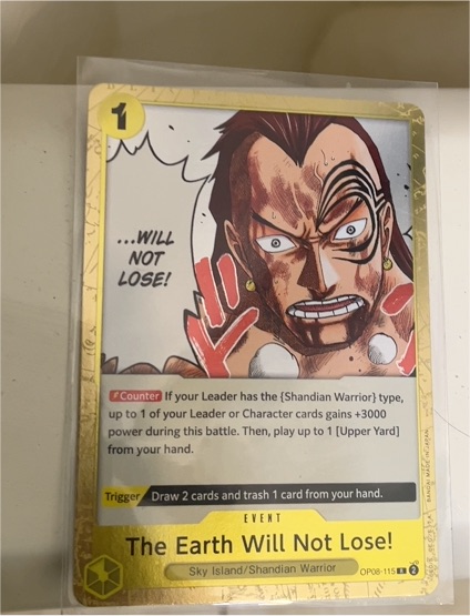 The Earth Will Not Lose! OP08-115 Two Legends — front