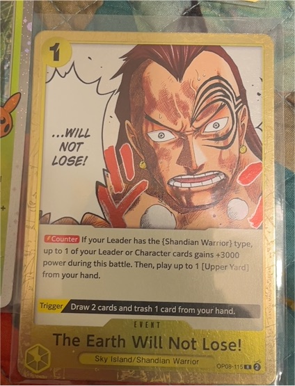 2024 One Piece Card Game Two Legends #OP08-115 The Earth Will Not Lose! — front