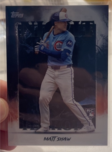 2025 Topps Update #NT-20 Matt Shaw Night Terrors — front