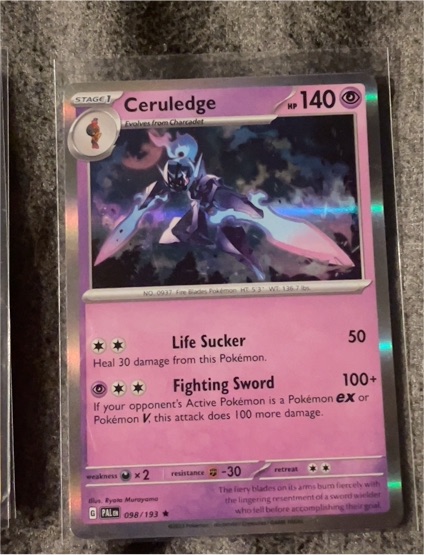 2023 Pokémon Paldea Evolved #098 Ceruledge — front