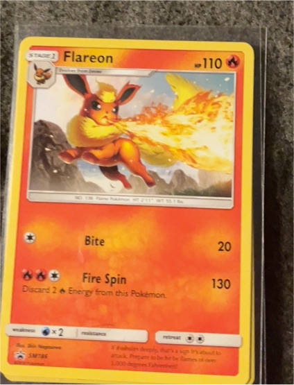 2023 Pokémon SM186 Flareon — front