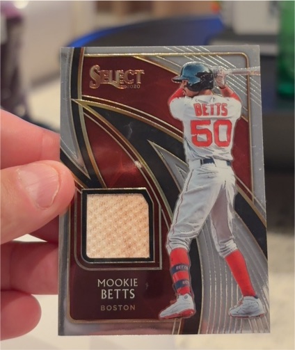 2020 Panini Select #SS-MB Mookie Betts Select Swatches — front