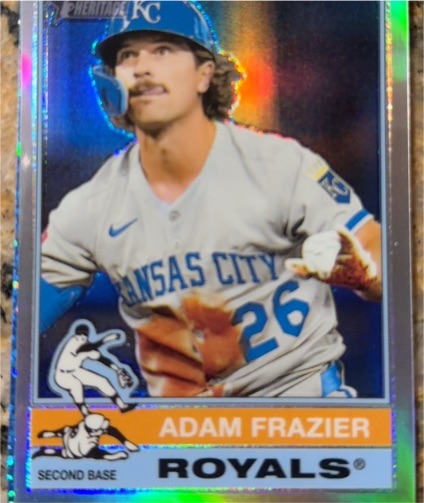 2025 Topps Heritage High Number #606 Adam Frazier Kansas City Royals — front
