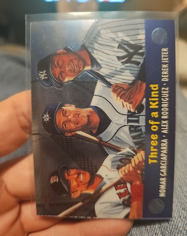 2000 Topps Chrome Combos #TC5 Three of a Kind Nomar Garciaparra / Alex Rodriguez / Derek Jeter — front