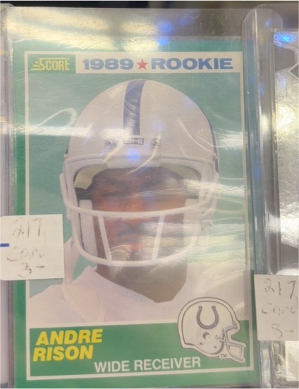 1989 Score #217 Andre Rison — front