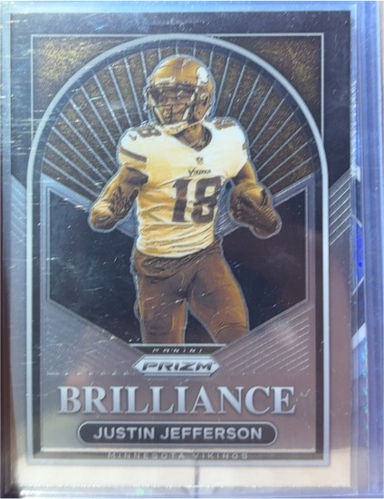 2022 Panini Prizm #B-10 Justin Jefferson Brilliance — front