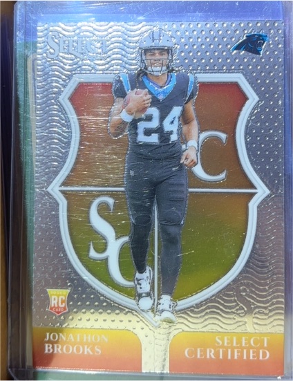 2024 Panini Select #17 Jonathon Brooks Select Certified Rookies — front