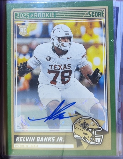 2025 Panini Score #23 Kelvin Banks Jr. — front