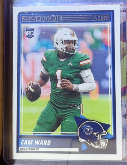 2025 Panini Score #13 Cam Ward Rookie — front