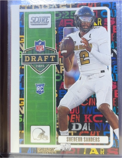 2025 Score NFL Draft #2 Shedeur Sanders — front