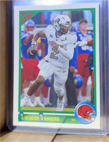 2025 Panini Score #2 Shedeur Sanders Anniversary Rookie — front