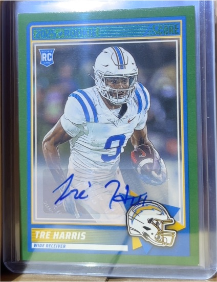 2025 Panini Score #42 Tre Harris Rookie Auto — front