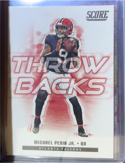 2025 Score Throwbacks #13 Michael Penix Jr. — front