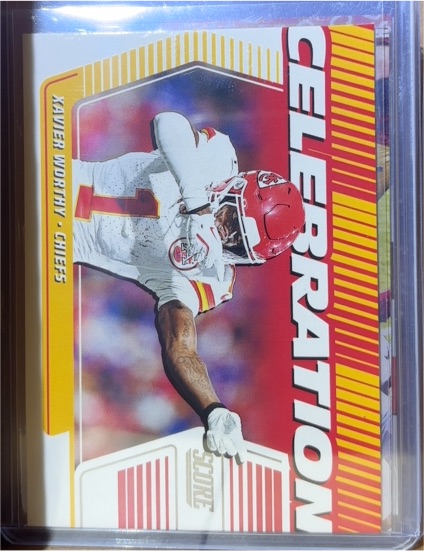2025 Score #C-XWY Xavier Worthy Celebration — front