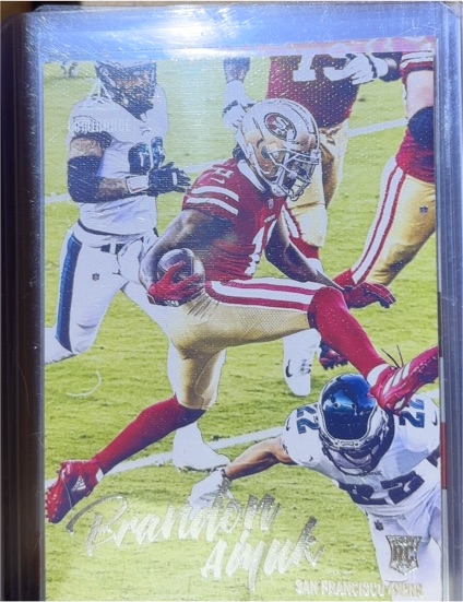 2020 Panini Chronicles #219 Brandon Aiyuk Luminance Update Rookies — front
