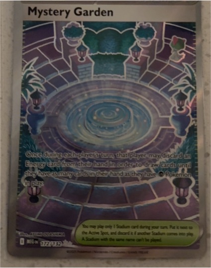 2025 Pokémon Mega Evolution #172/132 Mystery Garden — front