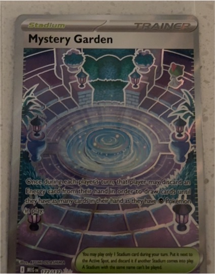 2025 Pokemon Mega Evolution #172/132 Mystery Garden — front