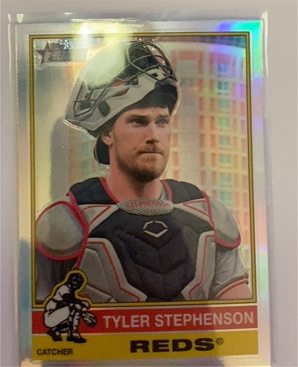 2025 Topps Heritage #46 Tyler Stephenson — front