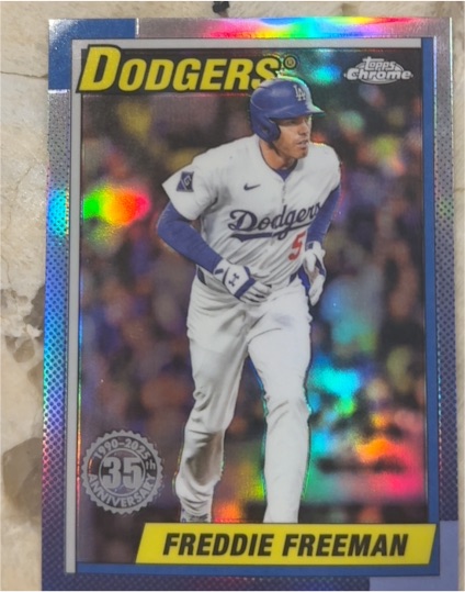 2025 Topps Chrome Update #90CU-6 Freddie Freeman — front